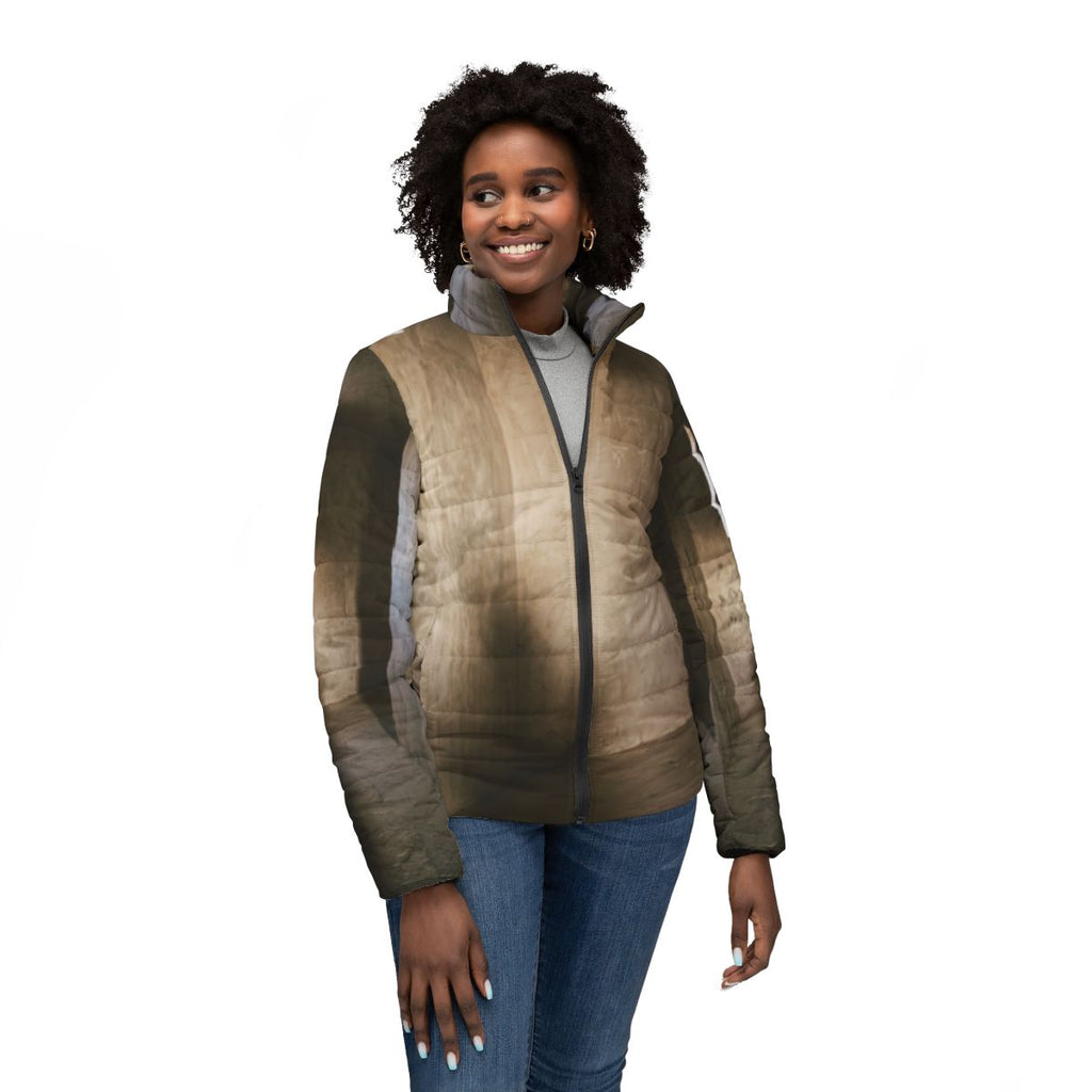 Women's Puffer Jacket - Shadows of the Citadel moody... |...