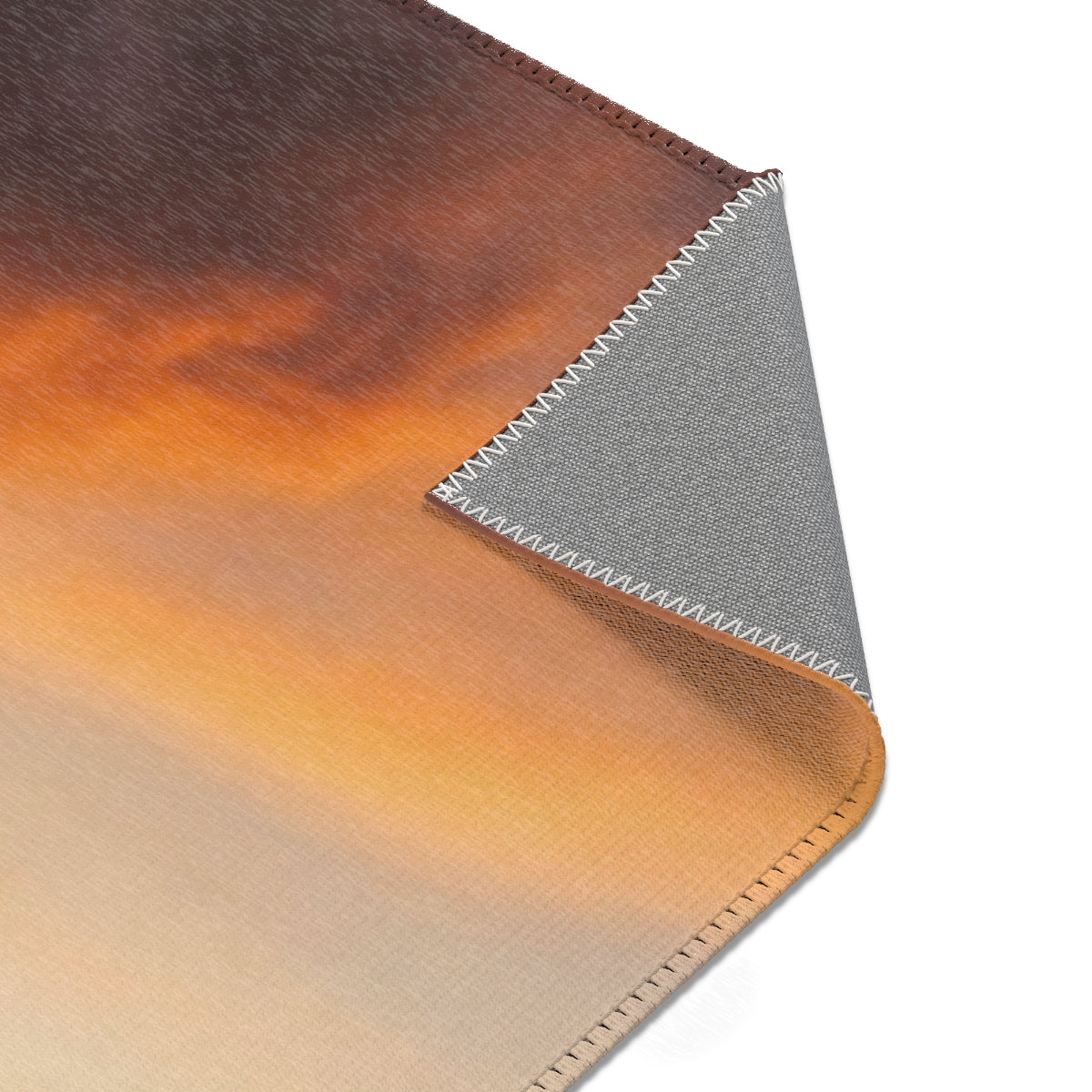 Area Rug - Golden Sunset Lake Horizon | Echovira Gallery