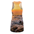 Women's Cut & Sew Racerback Dress - Golden Coastal Elegance