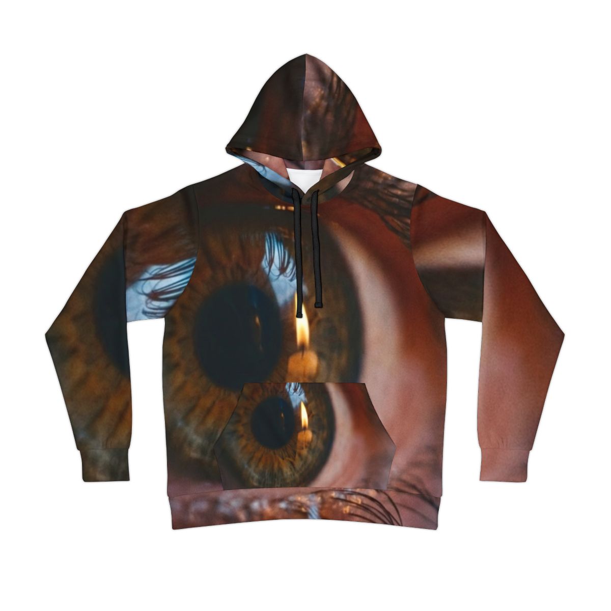 Athletic Hoodie - Amber Iris Reflection Fine Art Print |...