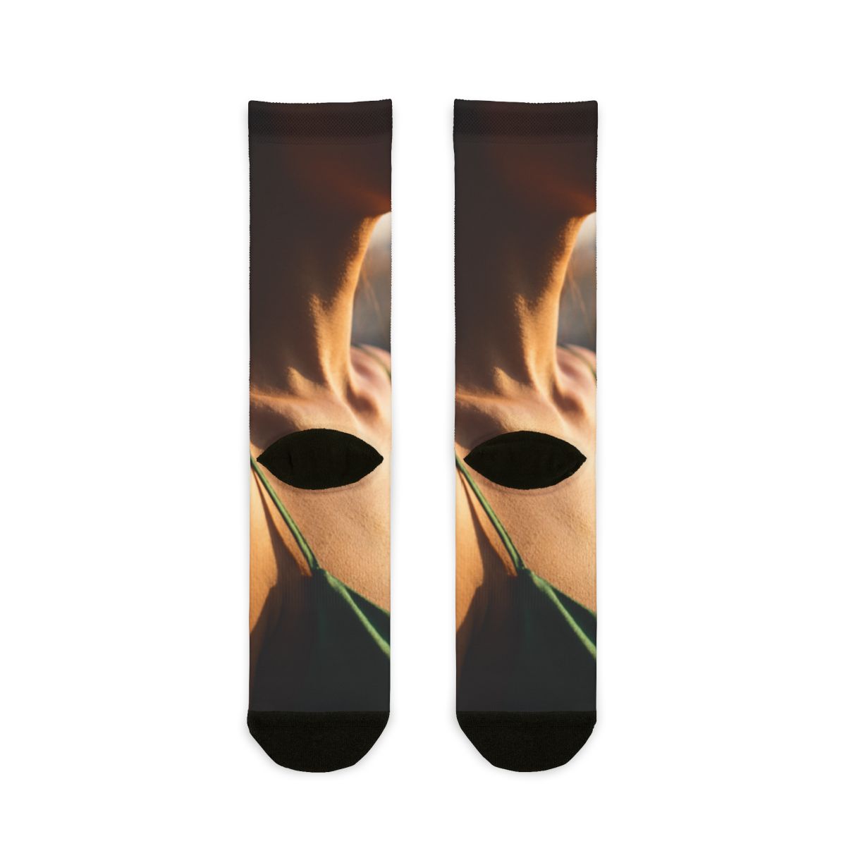 Sublimation Crew Socks - Emerald Sun Steps