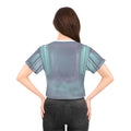 Crop Tee - Liminal Corridor Fog Art Print | Echovira Gallery