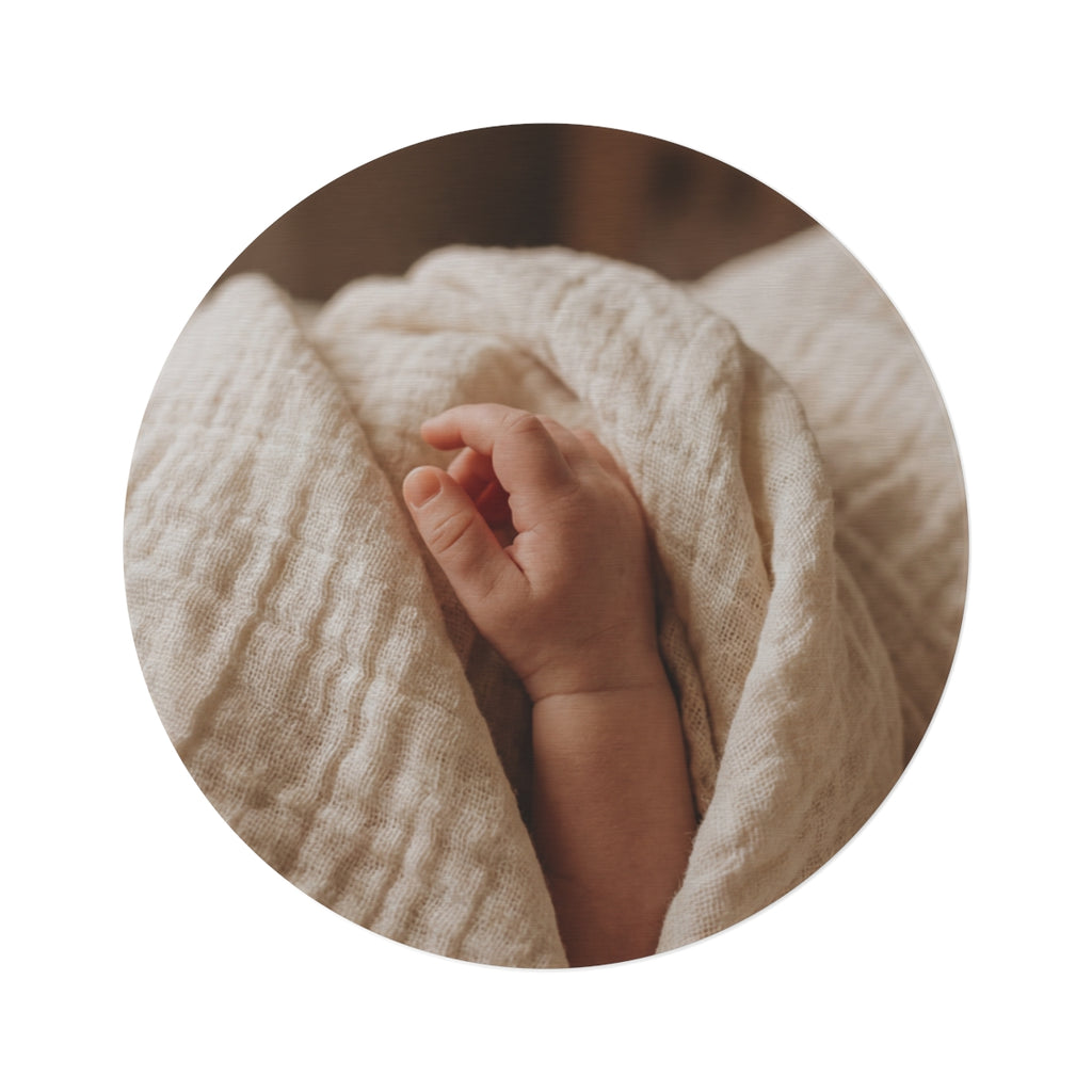 Round Nursery Rug - Tender Baby Touch