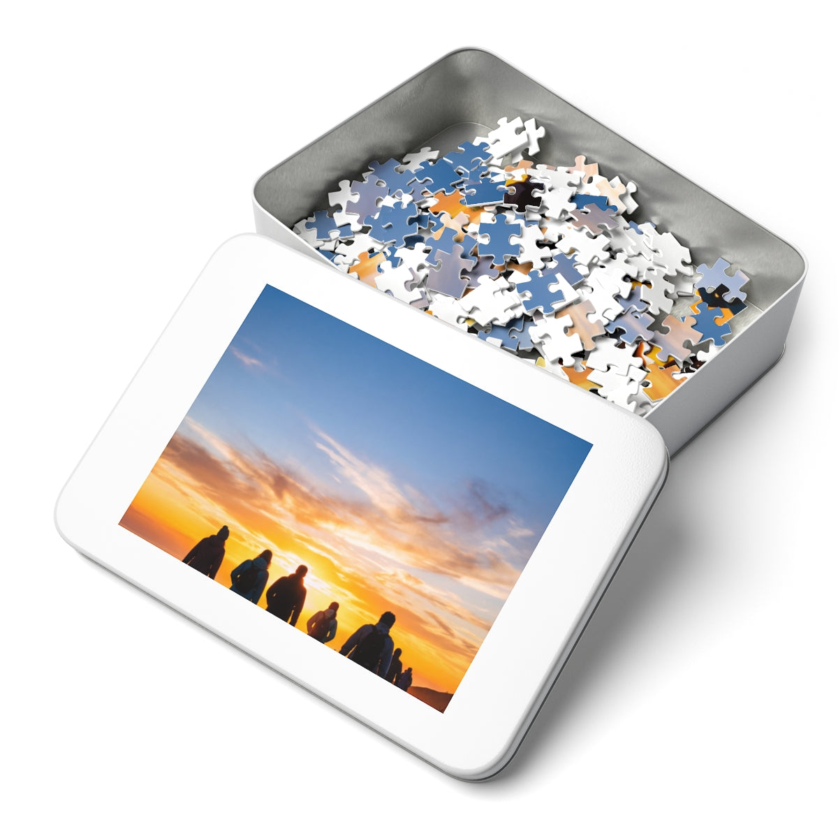 Jigsaw Puzzle with Tin - Epic Dawn Trek