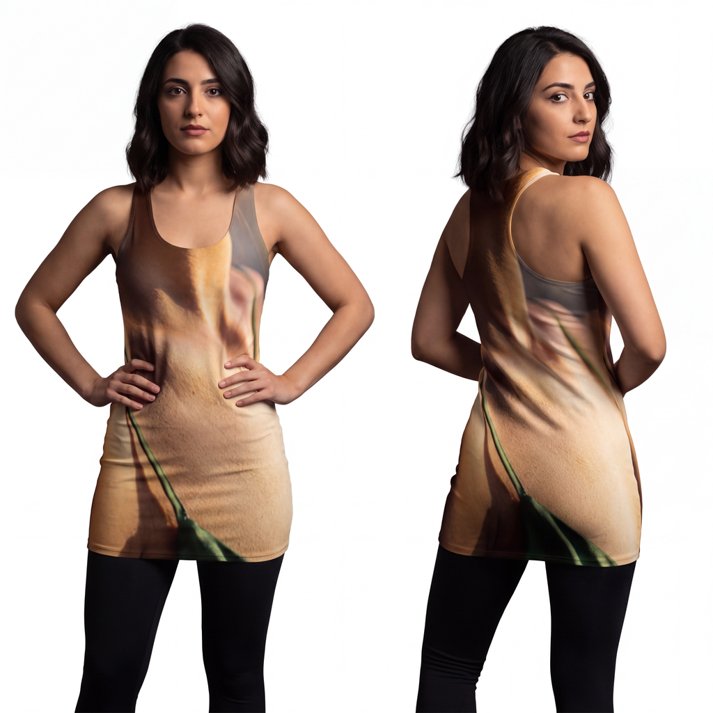 Women's Cut & Sew Racerback Dress - Golden Hour Racerback......