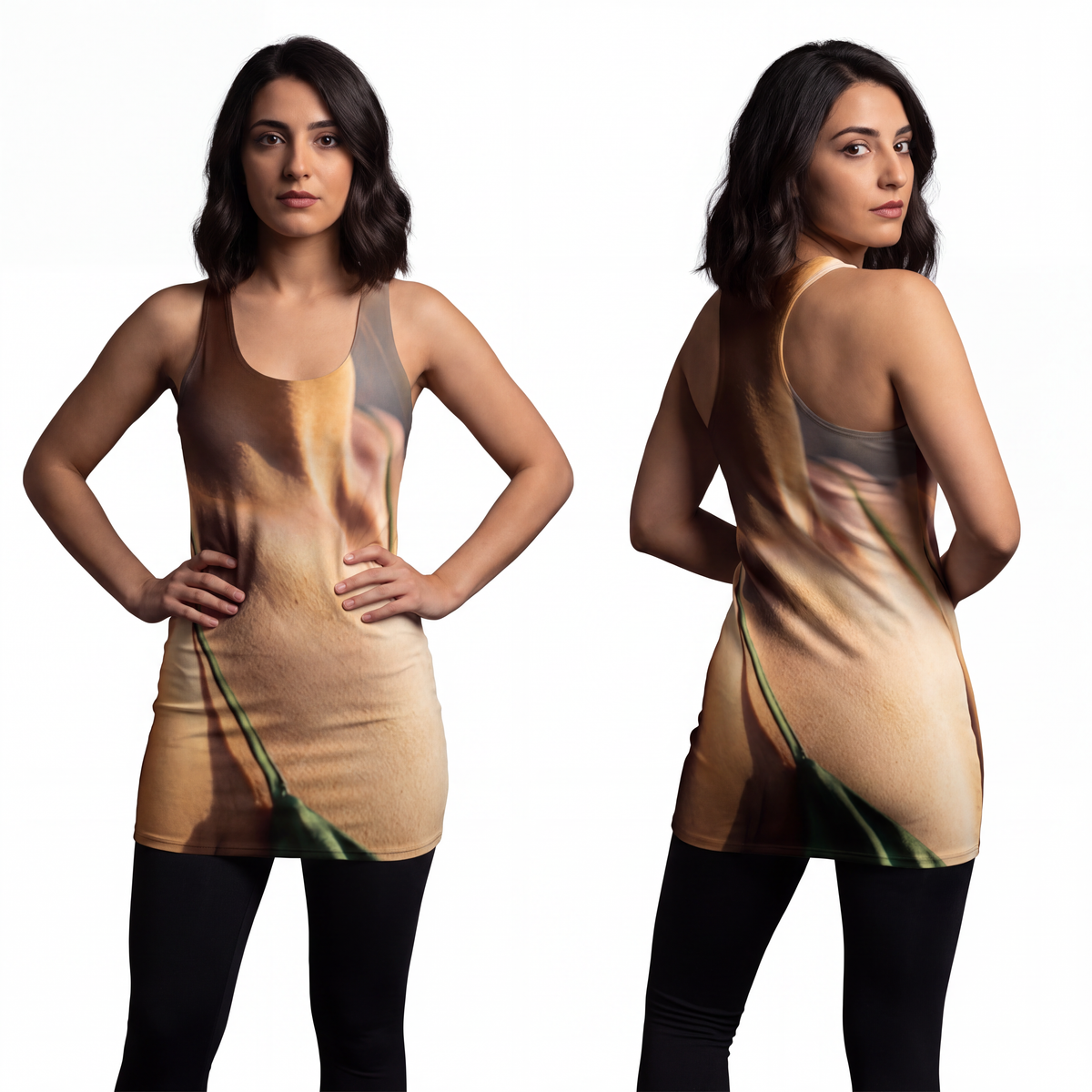 Women's Cut & Sew Racerback Dress - Golden Hour Racerback......