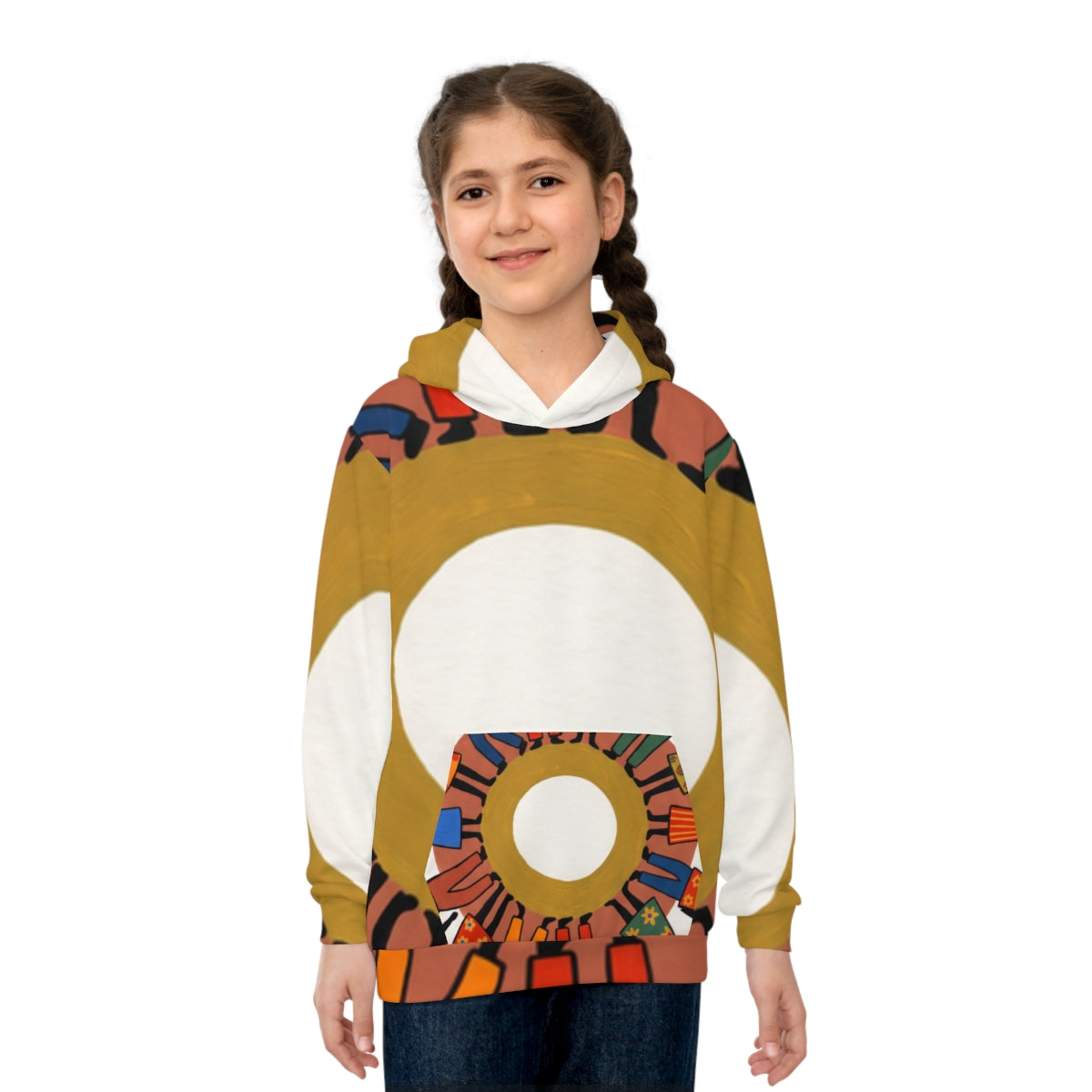 Children's Hoodie - Unity Mandala Folk Art | Echovira...