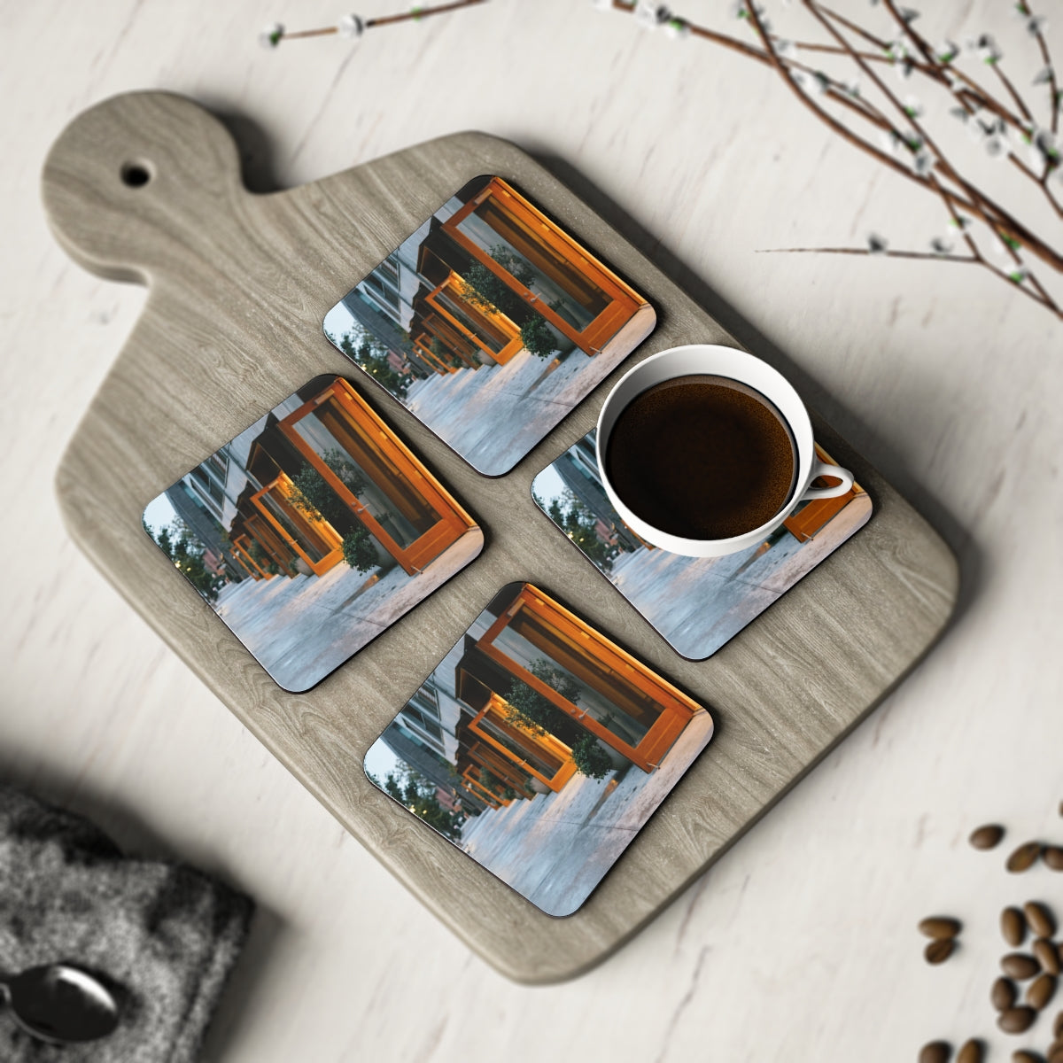 Coasters - Twilight Courtyard Tile Set (1 & 4 pcs) |...