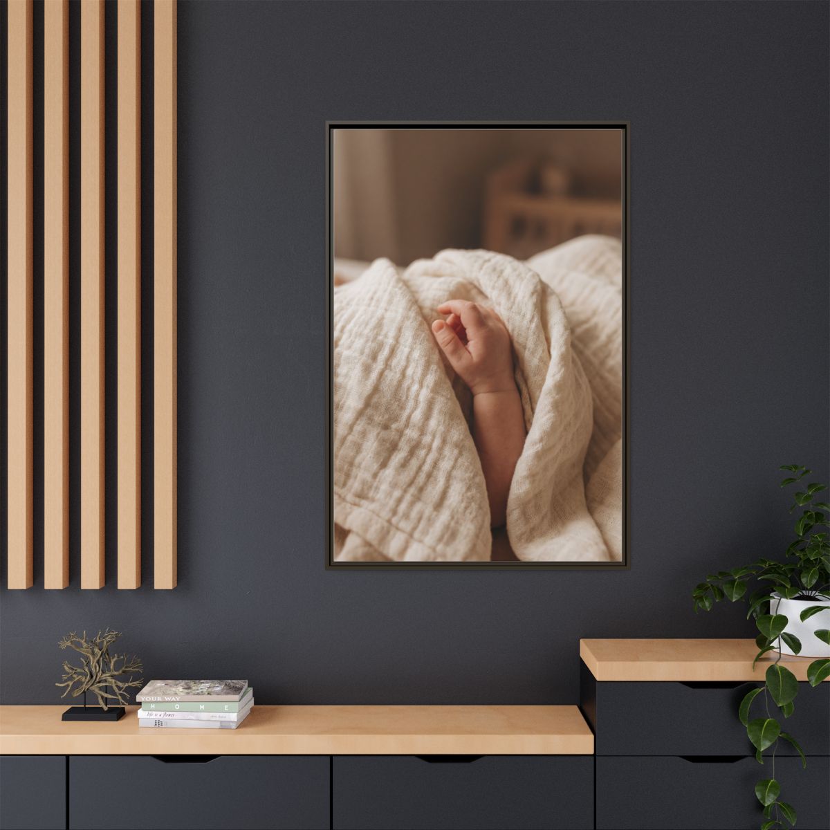 Framed Matte Canvas - Neutral Nursery