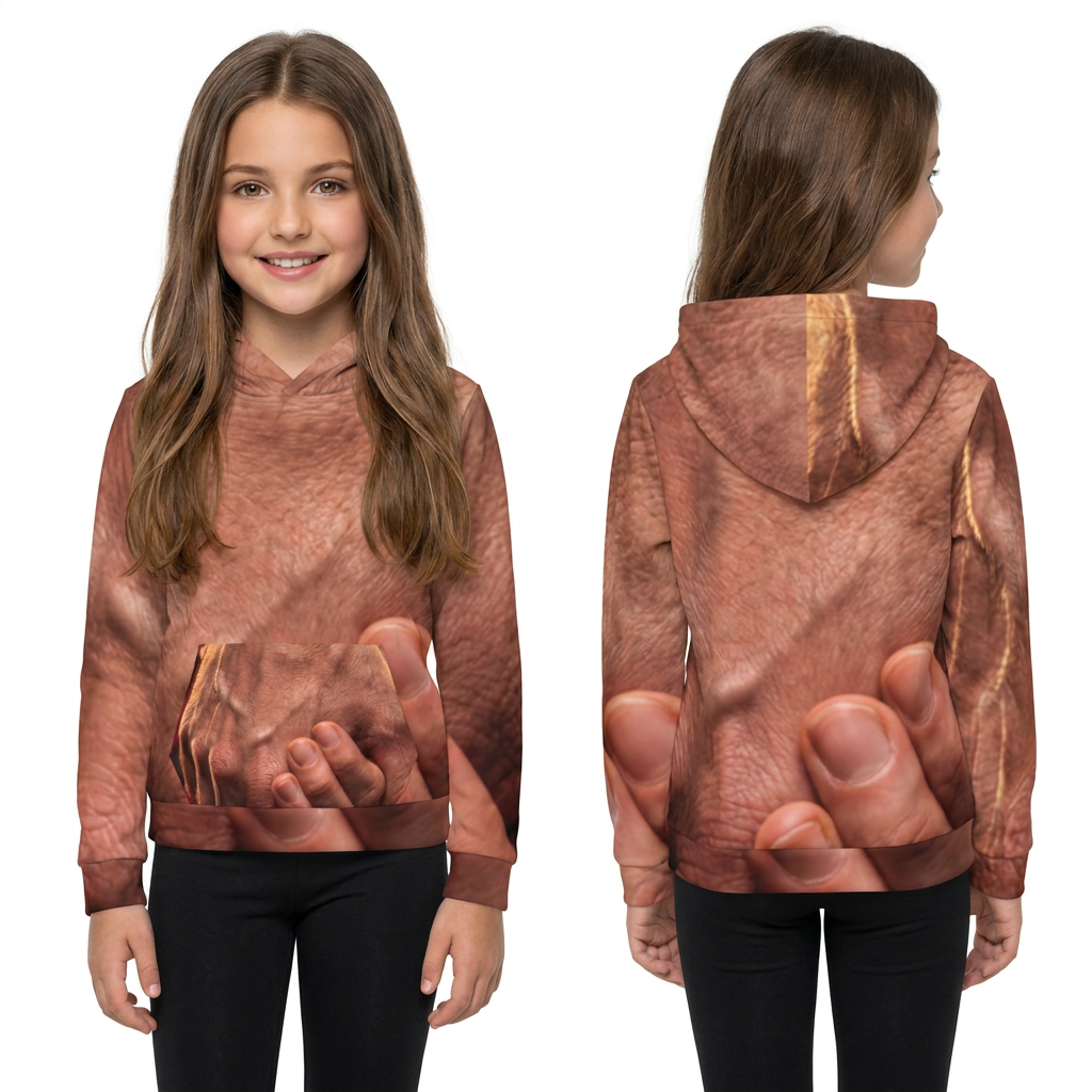Sudadera infantil de arte manos entrelazadas