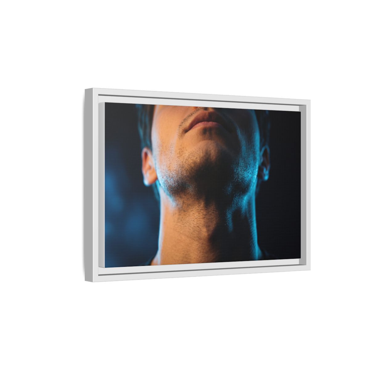 Framed Matte Canvas - Neon Pulse Core — White / 1.25"