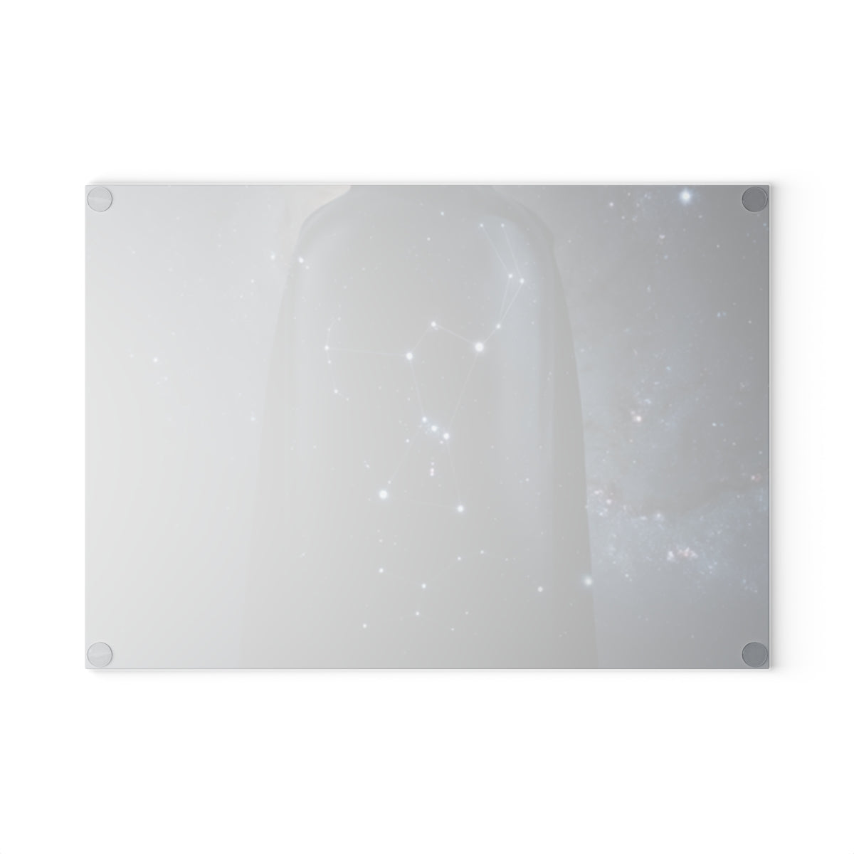 Glass Cutting Board - Cosmic Sentinel Orion Constellation......