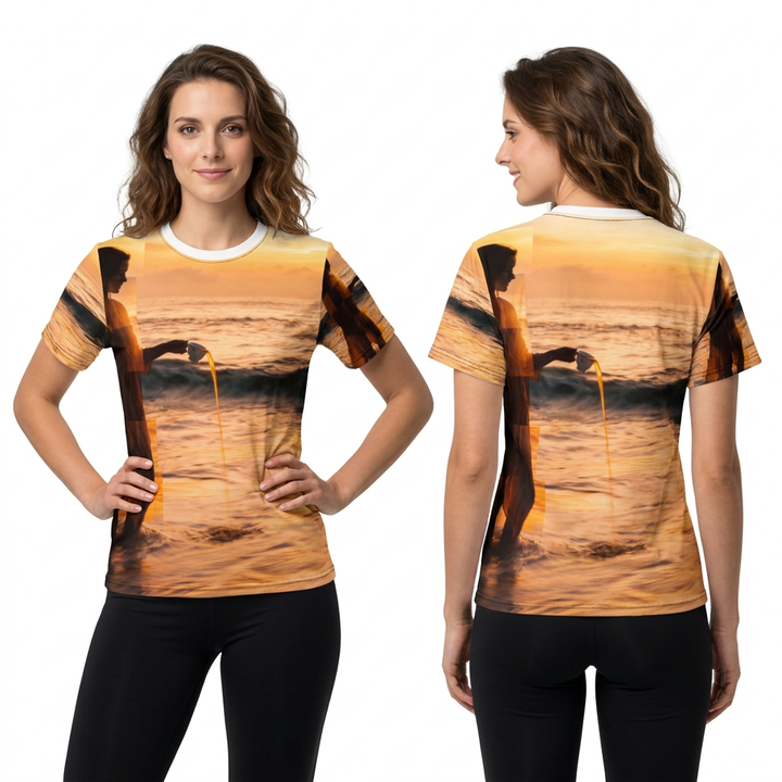 Damen-T-Shirt – Goldene Küste
