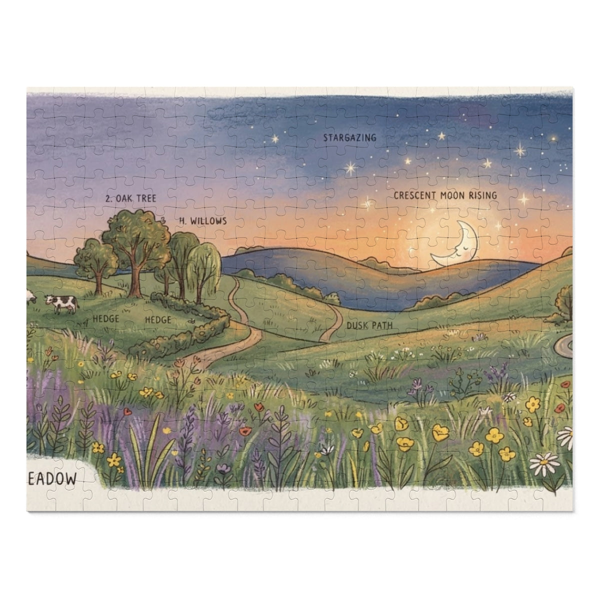 Jigsaw Puzzle with Tin - Dusky Meadow (30, 110, 252, 500......