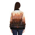 Women's Bomber Jacket - City Lights | Echovira Gallery