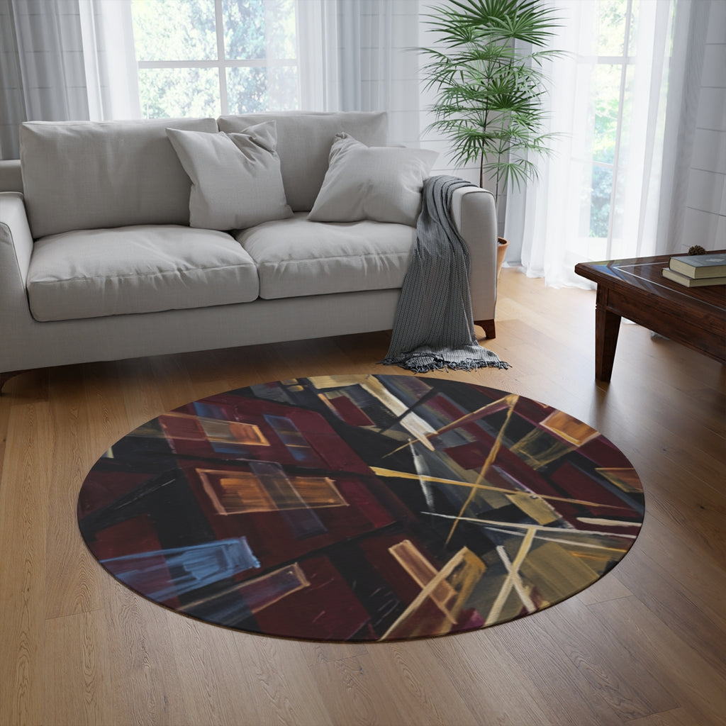 Round Rug - Urban Perspective | Echovira Gallery