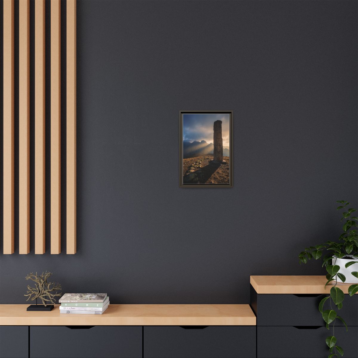 Framed Matte Canvas - Sun Peak