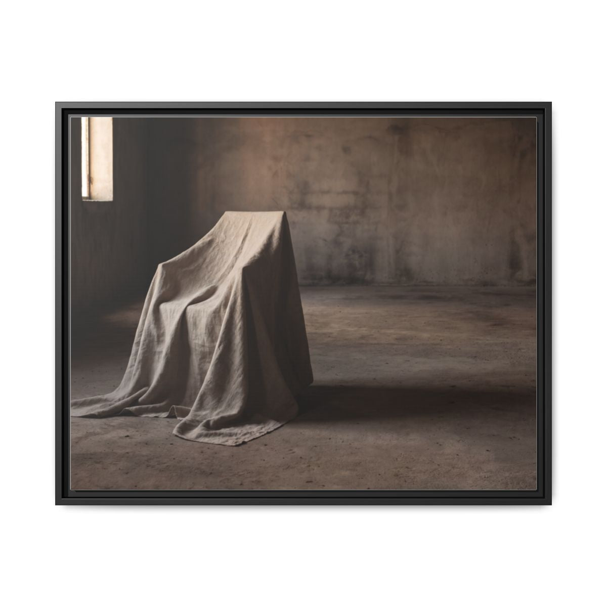 Framed Matte Canvas - Wabi-Sabi Silhouette Art — Black / 1.25"