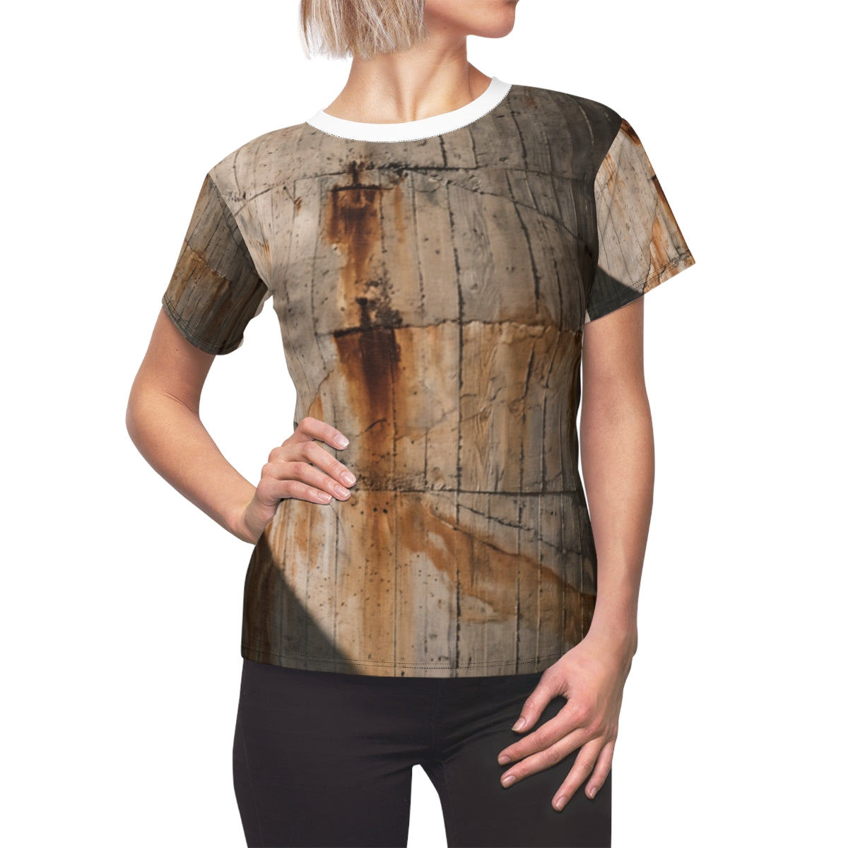 Women's Brutalist Desert Silo Architectural Tee
