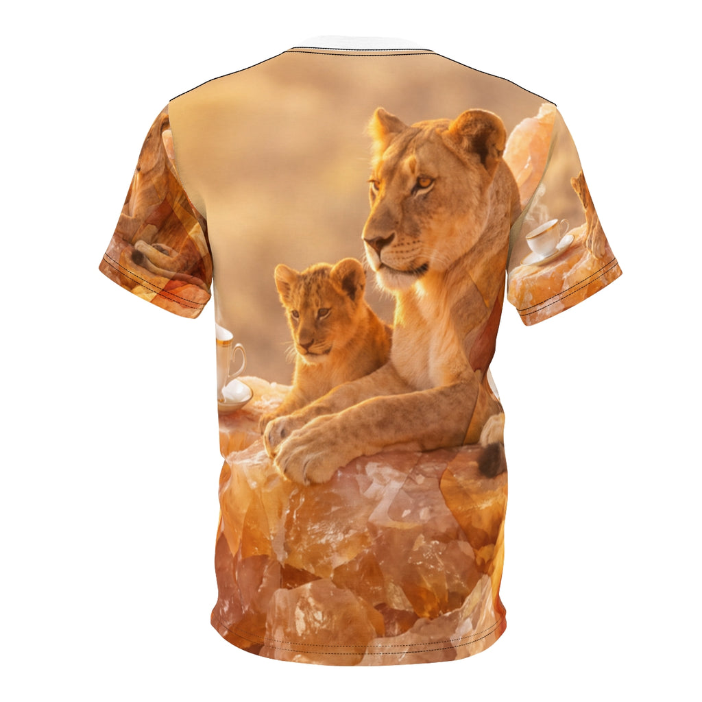 Men's Lioness and Cub Cut & Sew Tee