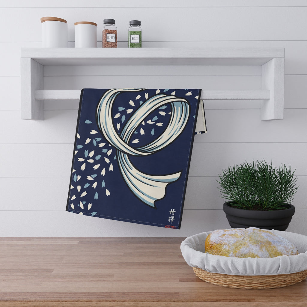 Tea Towels - Indigo Ribbon Japanese Ukiyo-e Art | Echovira...