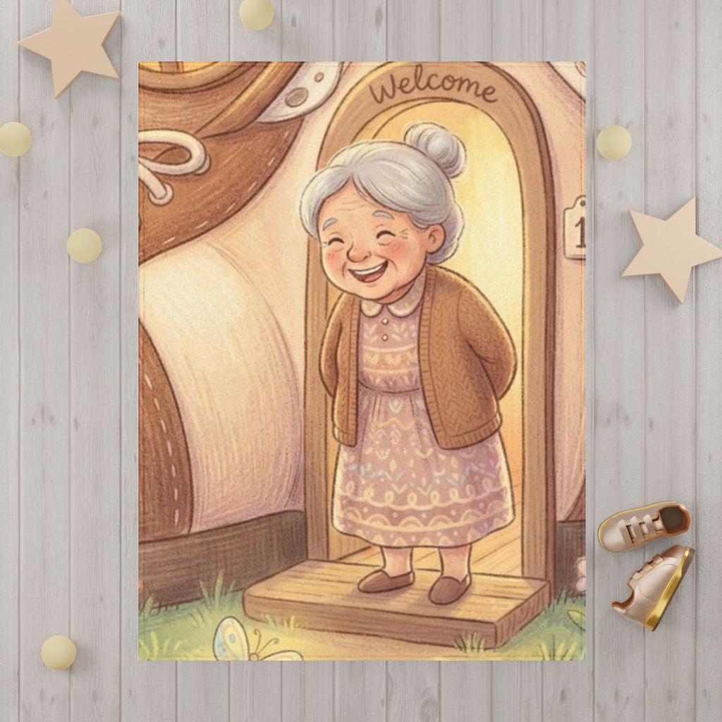 Toddler Blanket - Storybook Shoe Cottage | Echovira Gallery