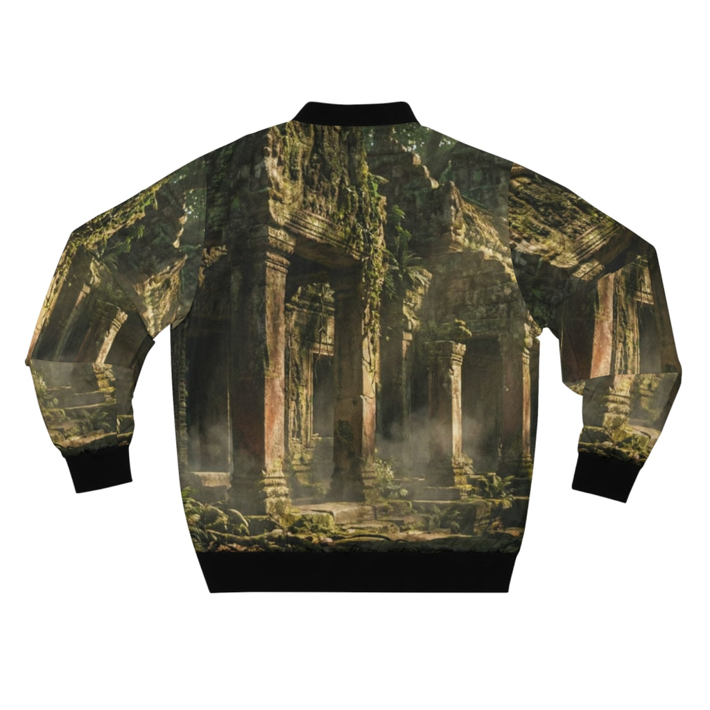 Men's Bomber Jacket - Mystic Sanctuary | Echovira Gallery