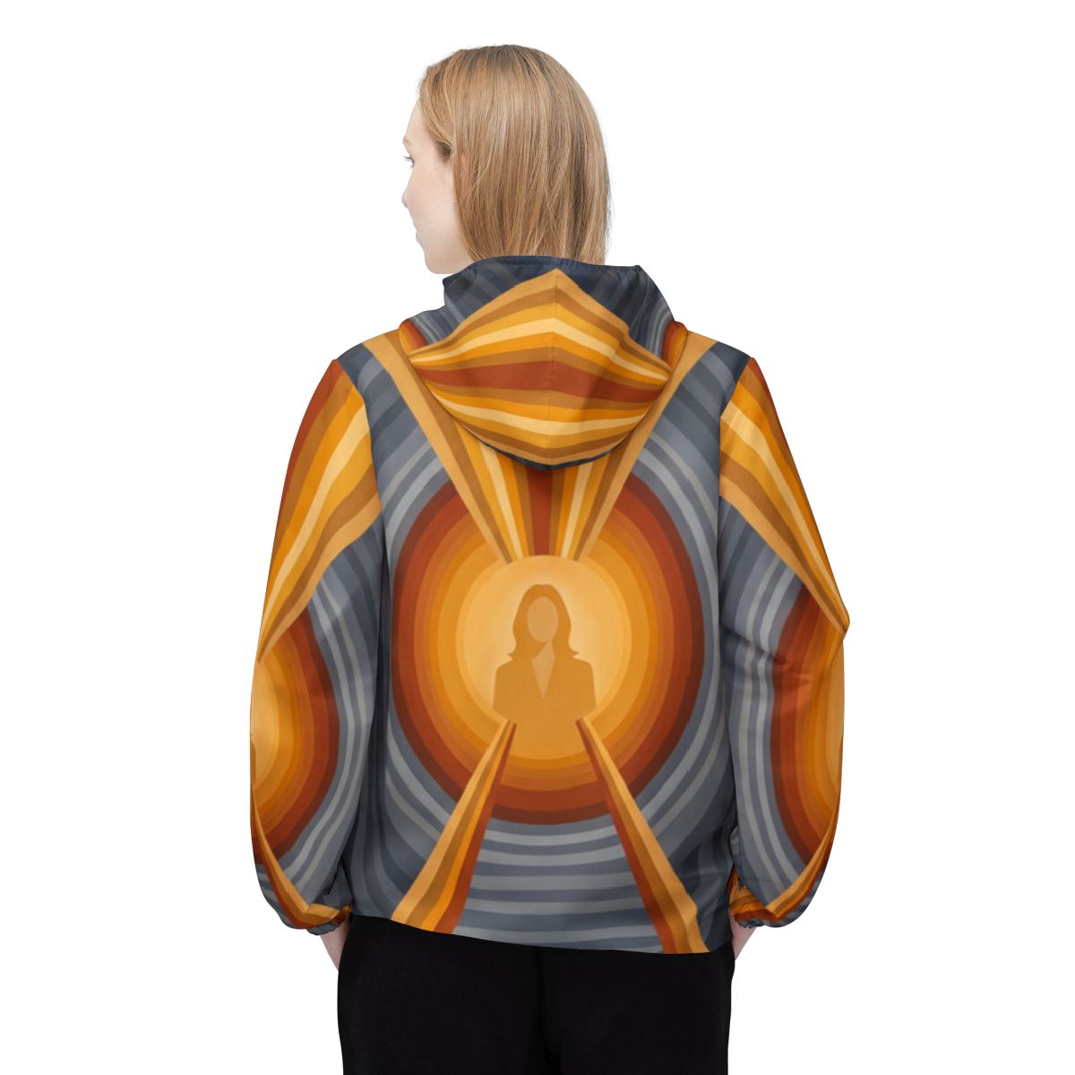 Windbreaker Jacket - Radiant Horizon | Echovira Gallery