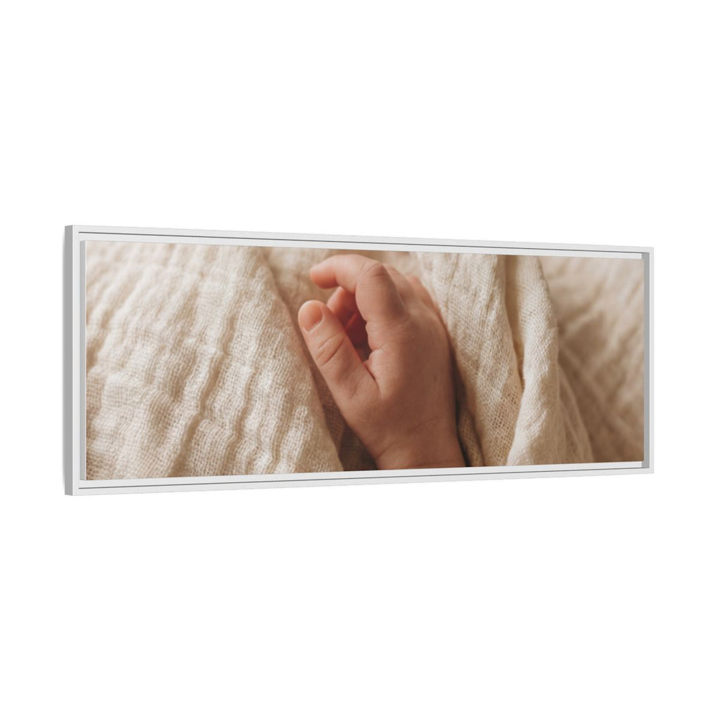 Framed Canvas - Soft Nursery Photography — White / 1.25"