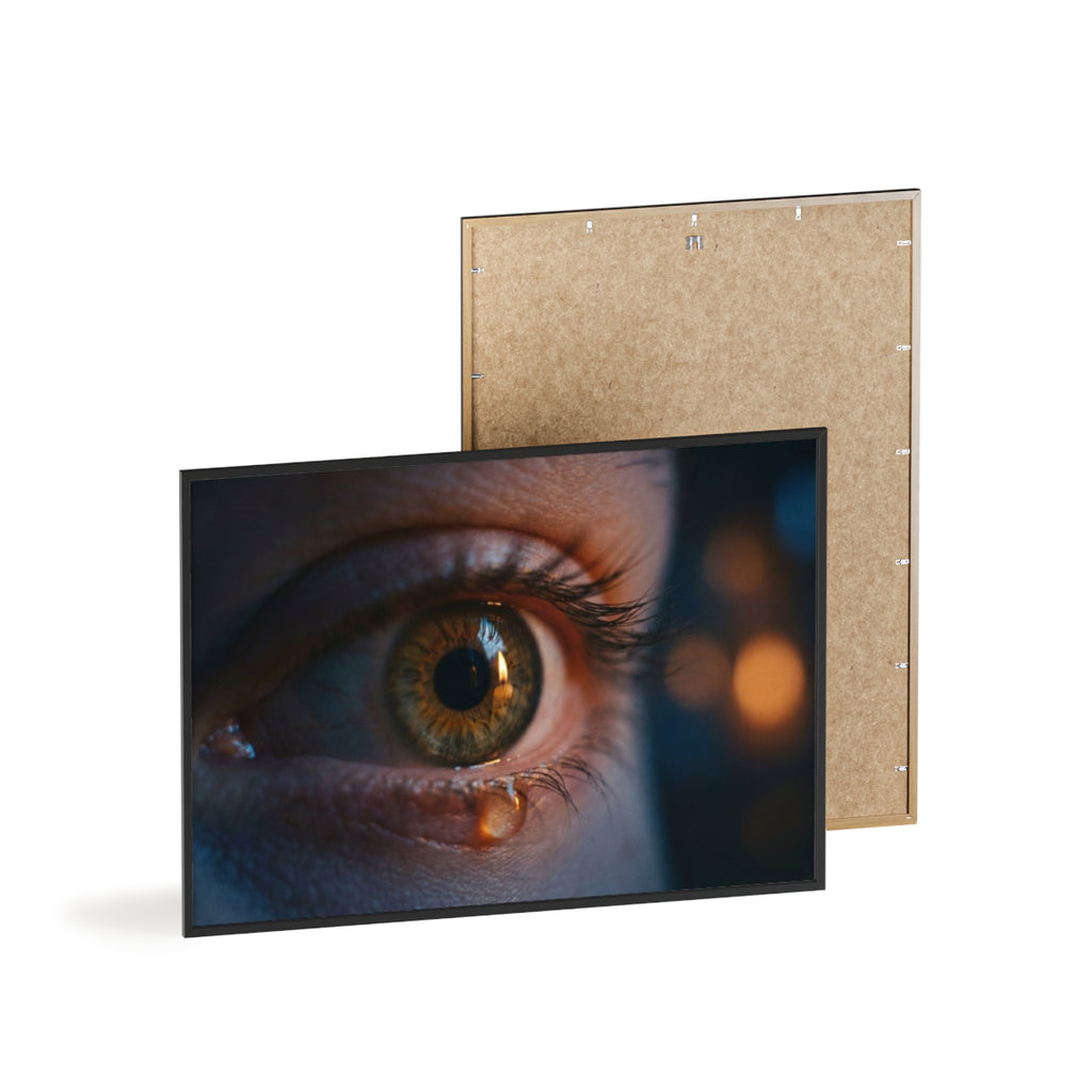 Poster mit Holzrahmen – Eye Art