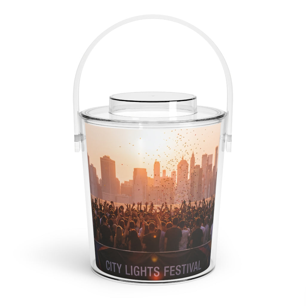 Ice Bucket with Tongs - City Lights Festival | Echovira...