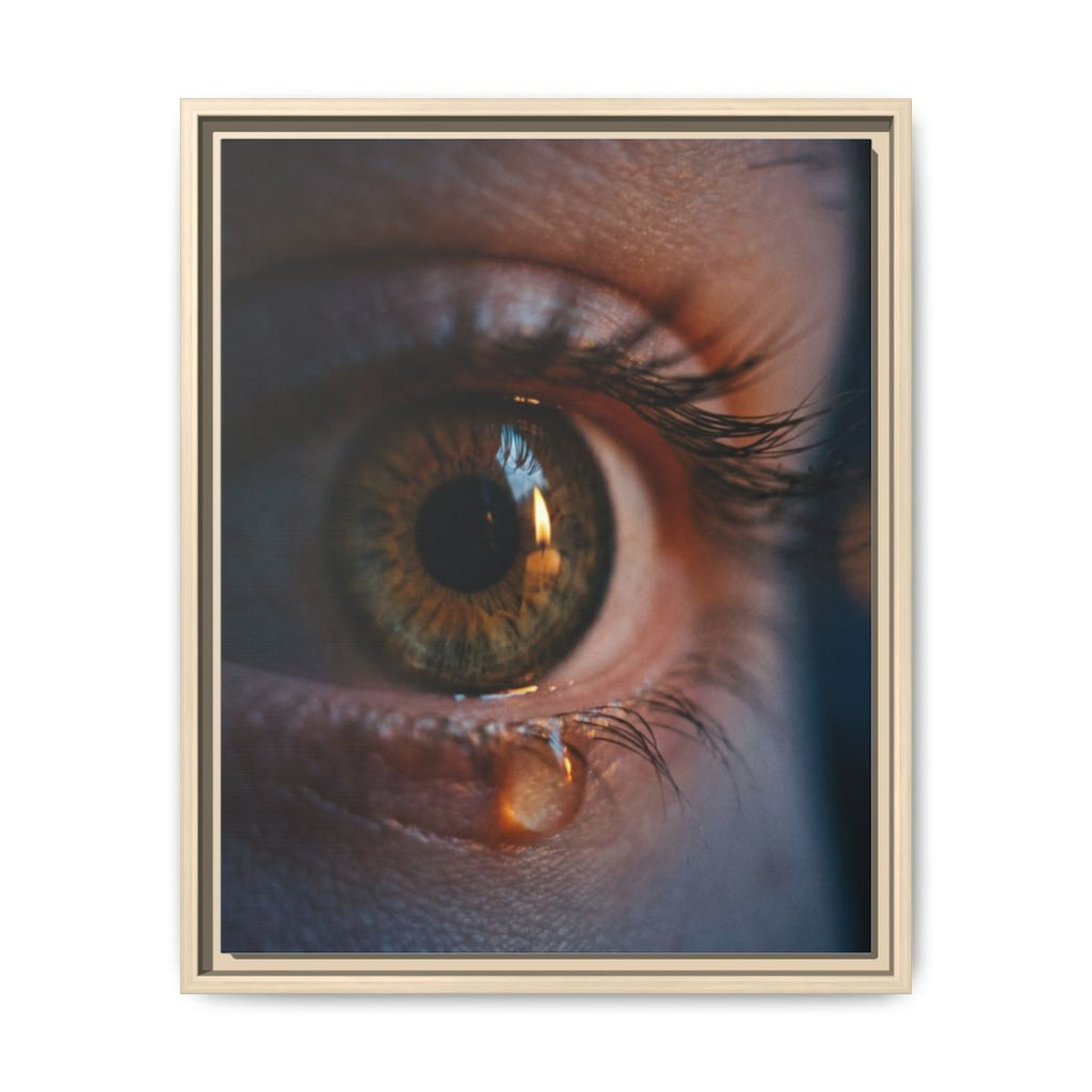 Matte Canvas, Framed - Luminous Tear