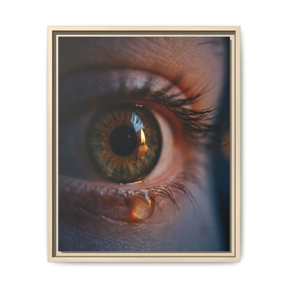 Matte Canvas, Framed - Luminous Tear