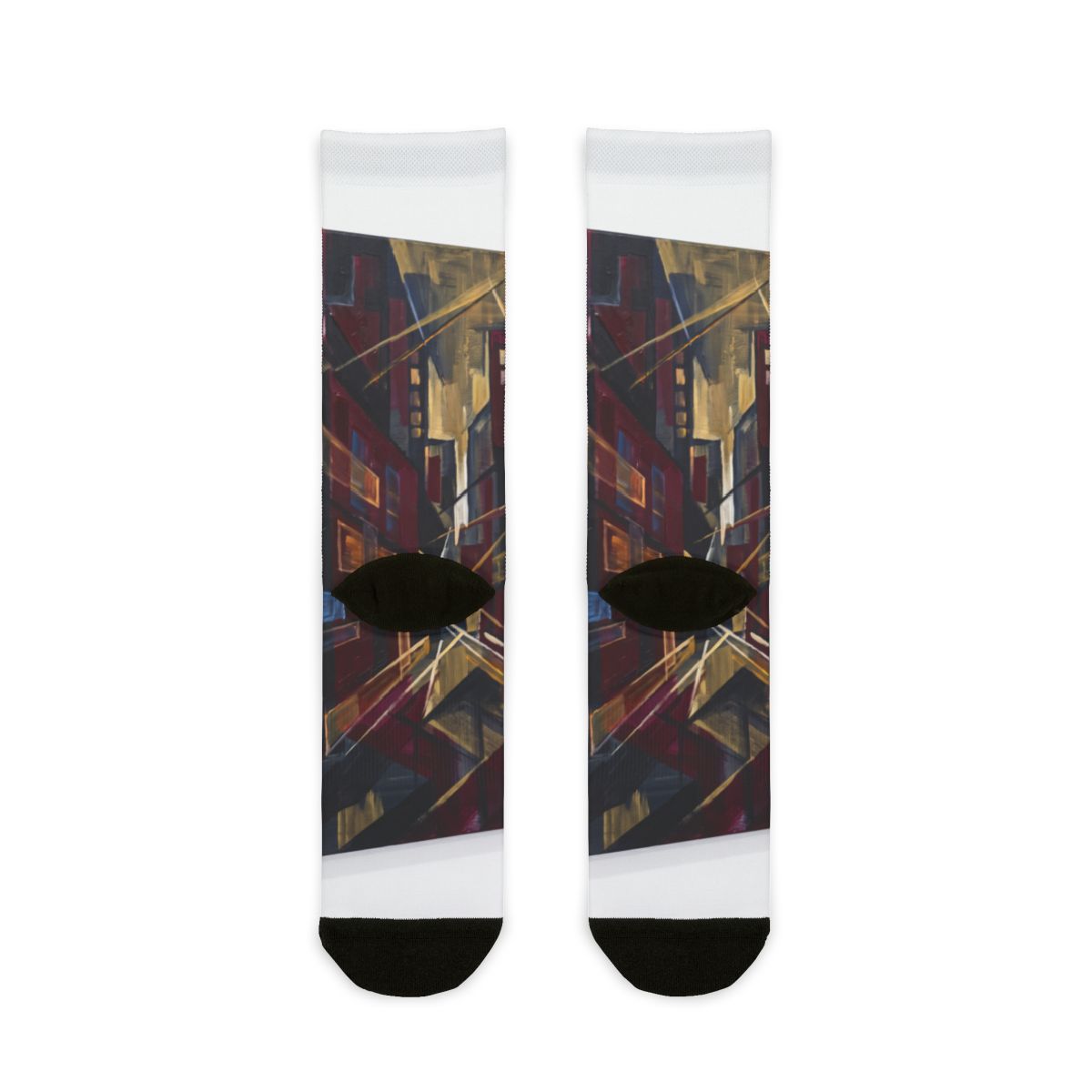 Sublimation Crew Socks - Urban Lines | Echovira Gallery