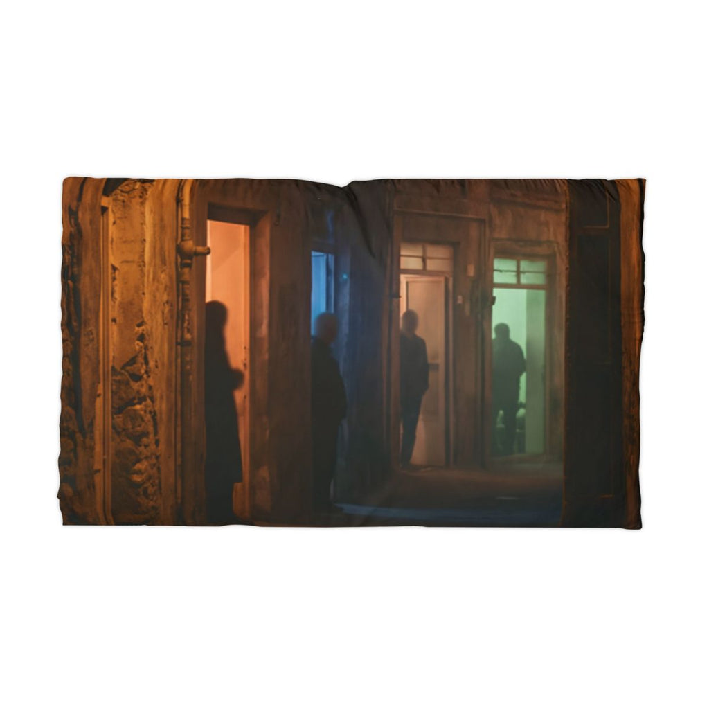 Microfiber Pillowcase - Shadowed Alleyway Mystery Art Print...
