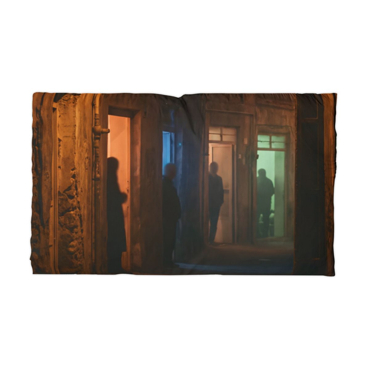 Microfiber Pillowcase - Shadowed Alleyway Mystery Art Print...