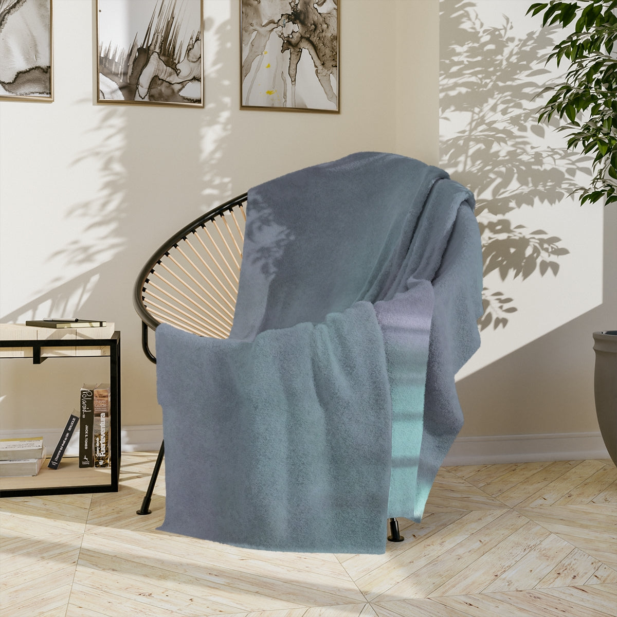 Velveteen Microfiber Blanket - Liminal Corridor Fog Art... |...