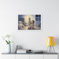 Framed Horizontal Poster - Moonlit Horizon — White (14×11......