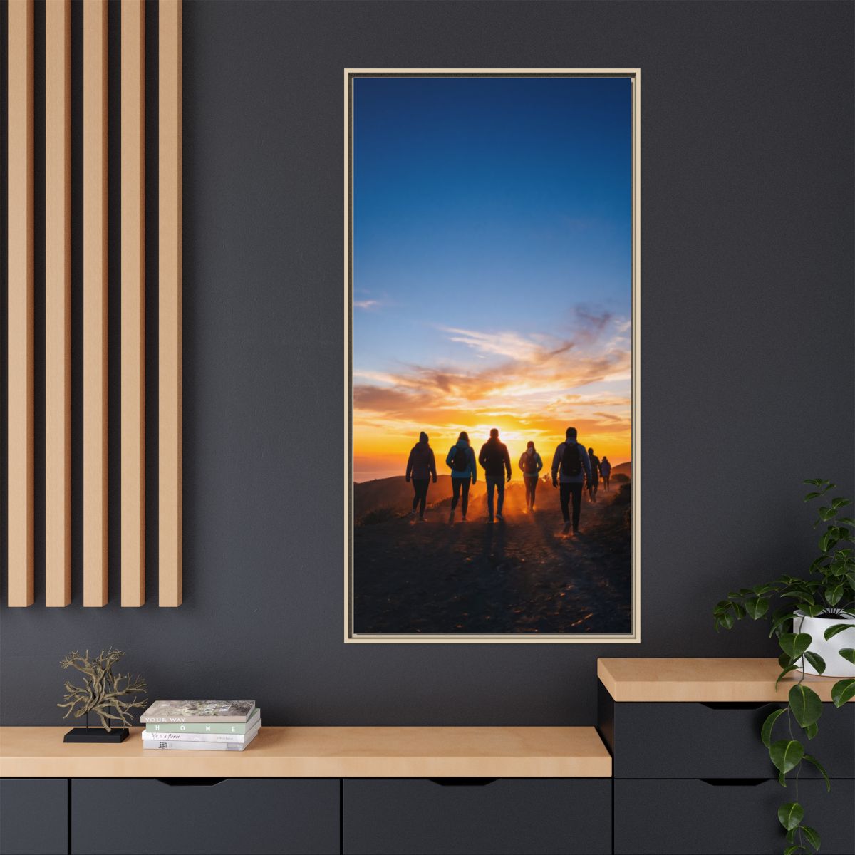 Matte Canvas, Framed - Epic Dawn Trek