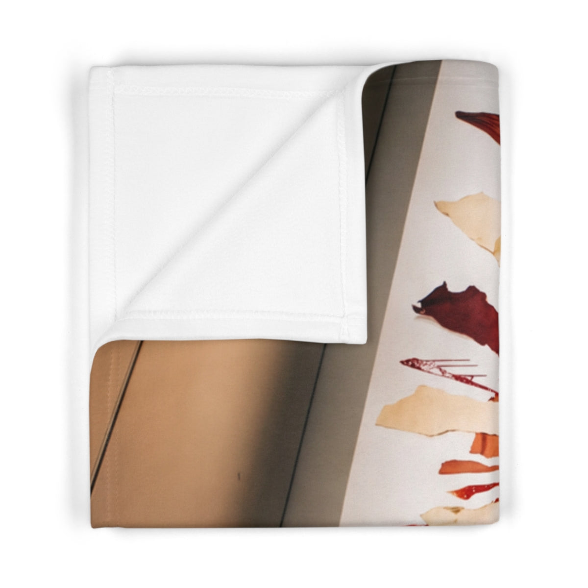Crimson Burst Soft Fleece Baby Blanket
