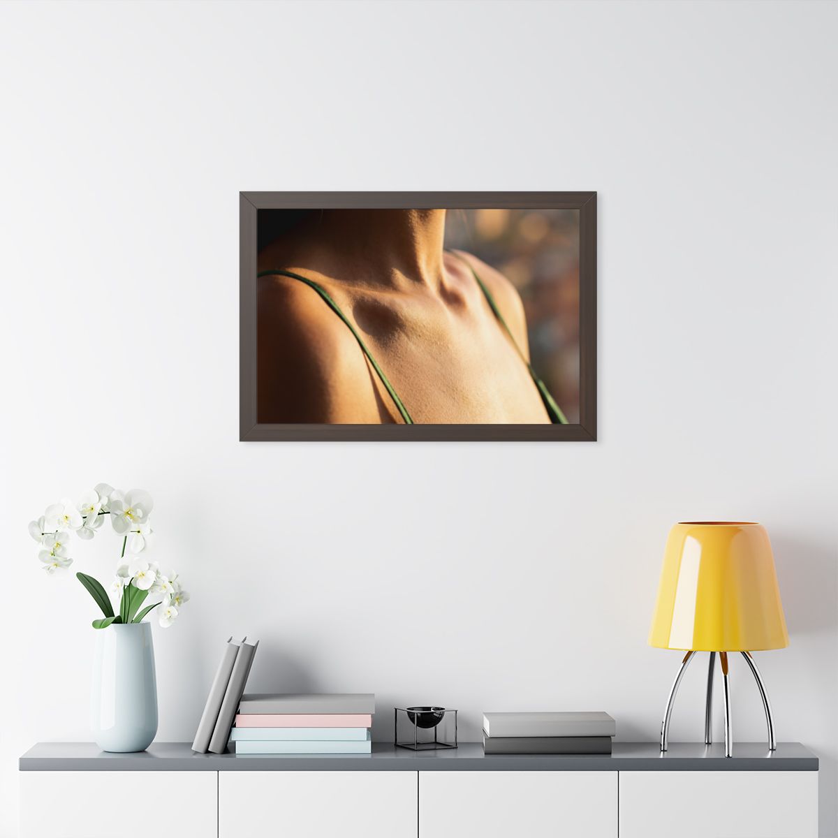 Framed Horizontal Poster - Golden Hour Glow - Minimalist......