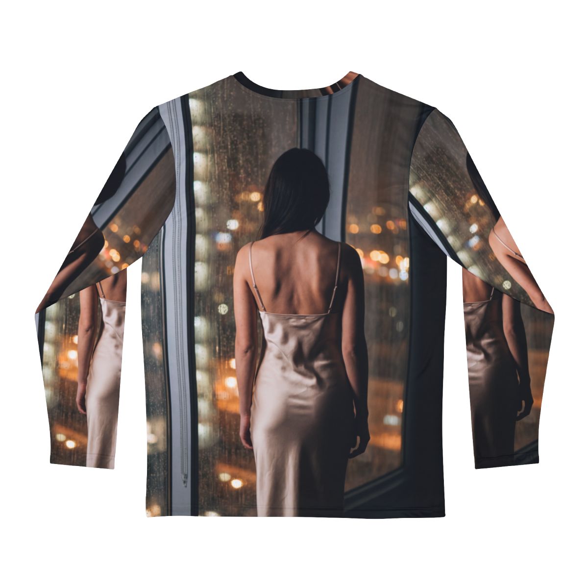 Men's Long Sleeve Shirt - City Rain Vibes