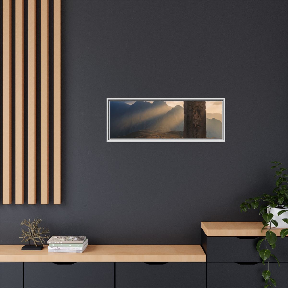 Framed Matte Canvas - Sun Peak
