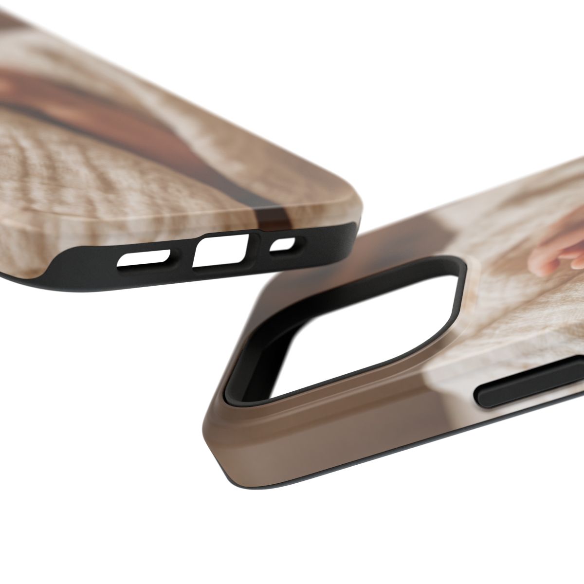Impact-Resistant Cases - Warm Neutral Tech