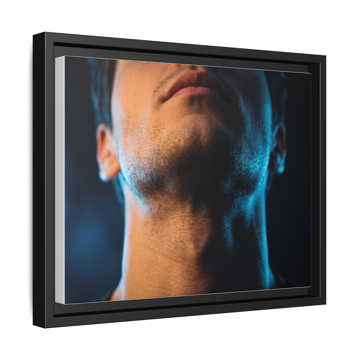 Framed Matte Canvas - Neon Pulse Core — Black / 1.25"