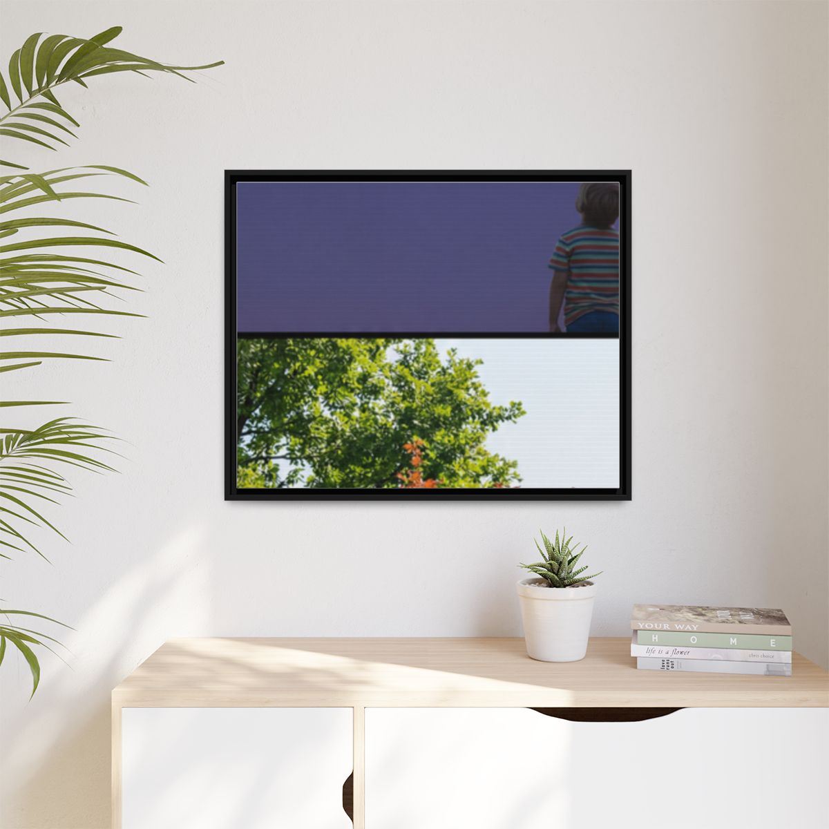 Matte Canvas, Framed - Stardust & Forest Discovery — Black /...