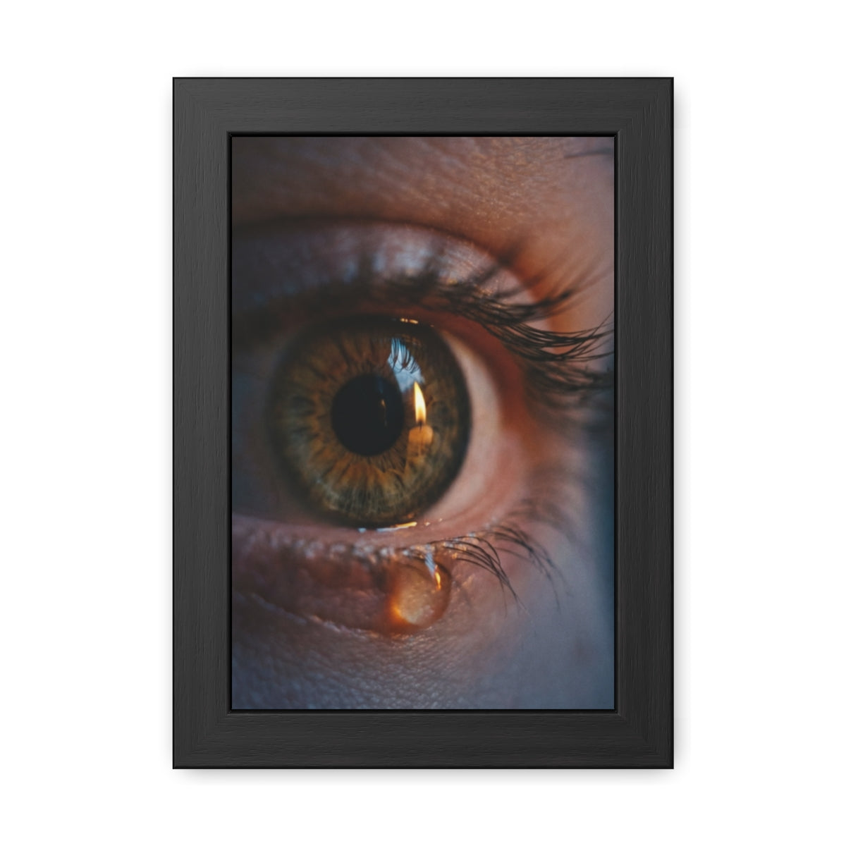 Framed Poster - Ethereal Gaze — Portrait