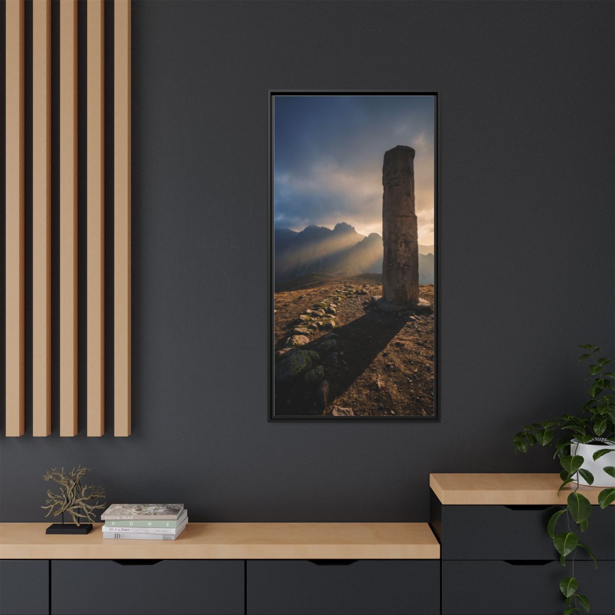 Framed Matte Canvas - Sun Peak