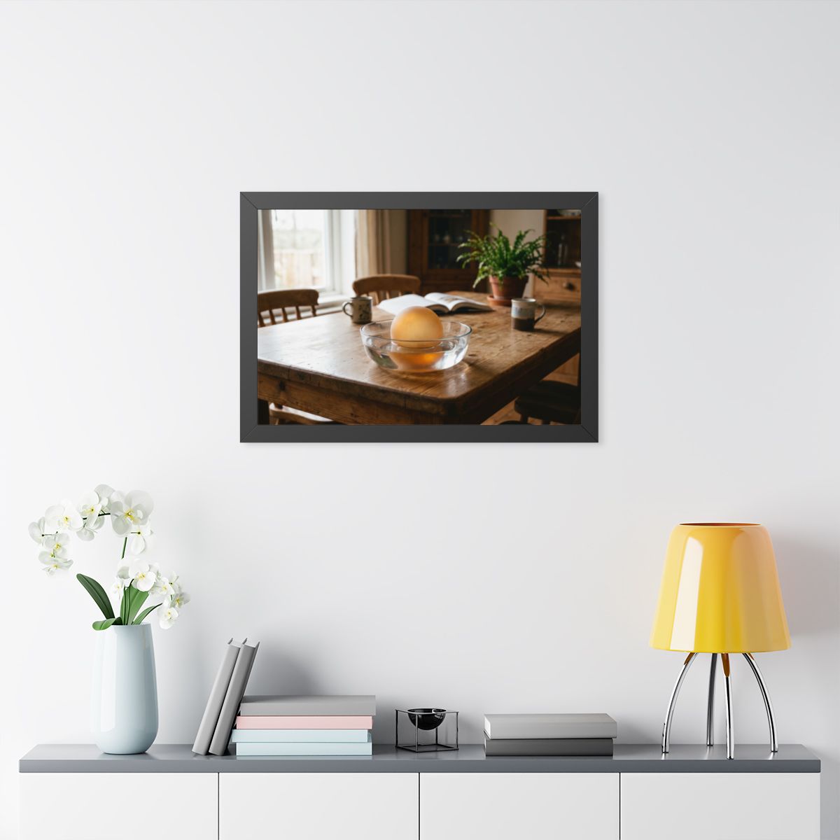 Framed Horizontal Poster - Amber Sanctuary — Black (14×11......
