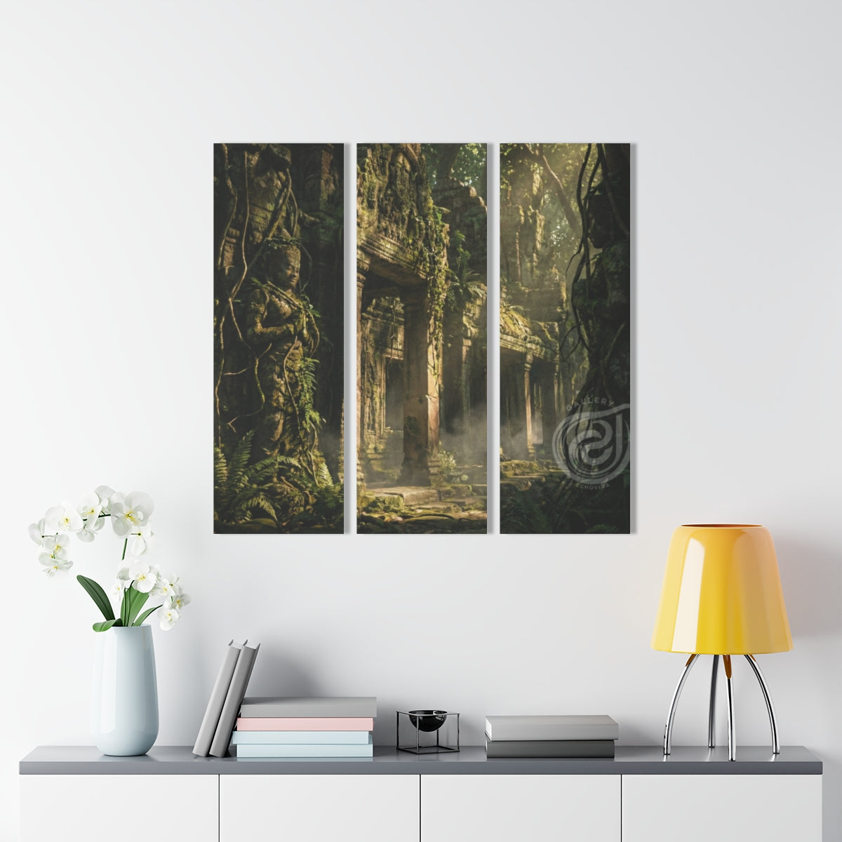 Acrylic Prints Triptych - Overgrown Sanctuary | Echovira...